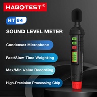 HABOTEST HT64 Digital Sound Level Meter 30Hz-8KHz Measurement 30-130dB Used for Environmental Detect