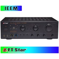 FT-Star AV-602 500W X 2 5-Channel Karaoke Amplifier with USB and Bluetooth