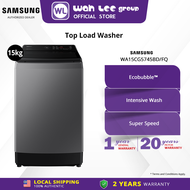 Samsung 15kg Inverter Smart Top Load Washing Machine with Ecobubble™  WA15CG5745BDFQ  WAH LEE STORE