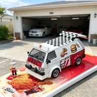 Bliss Mitsubishi Delica KFC Painting Malaysia Exhibition Limited Edition 1: 64 Alloy Car Model
