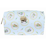 日本Mofusand 多用途化妝包/筆袋(藍)