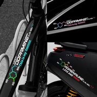 Car Sticker Adrenaline Multi-Amine Molecular Bicycle Electric Body Frame Scratch Block Sticker Water