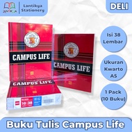 [1 PACK] DELI 38-Sheet Campus Life Notebook / CNA 538 CAMPUS LIFE