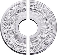 Ekena Millwork CM12NA2 Nadia Ceiling Medallion, 12 1/8"OD x 3 5/8"ID x 7/8"P (Fits Canopies up to 4 
