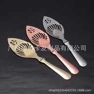 European Style 304 Stainless Steel Absinthe Spoon Absinthe Spoon Fan-Shaped Hollow Absinthe Wine Spo