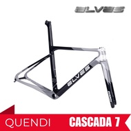 Elves Quendi Road Bike Carbon Frame French Grey Black Rim Brake