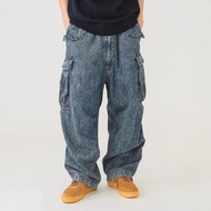 日本預訂 2色選 beams Japan 洗水感 工裝款口袋 牛仔長褲