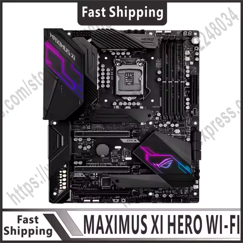 LGA 1151 motherboard ROG MAXIMUS XI HERO WI-FI Z390 DDR4 64GB PCI-E 3.0 2 × M. 2 USB3.1 ATX for 9th/