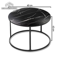 European Style Luxury Aesthetic Minimalist Round Living Room Table JS