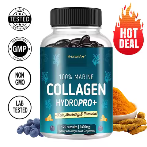 Hydrolyzed Marine Collagen - HYDROPRO, Advanced Hydrolyzed Formula for Optimal Absorption, Skin, Hai
