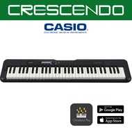 Casio CT-S300-FA 61 Keys Slim Casiotone Keyboard (Black) includes Free Original Casio Adapter