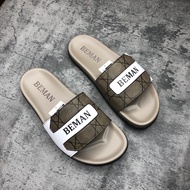 Beman BM4 men's sandals with cross-strap leather, very beautiful combination, extremely comfortable 