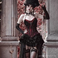 Gothic Halloween Velvet Corset Sling Dress