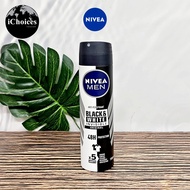 Nivea _ Men Anti Perspirant Black White Invisible 48H Protection Original 150ml สเปรย์ระงับกลิ่นกาย