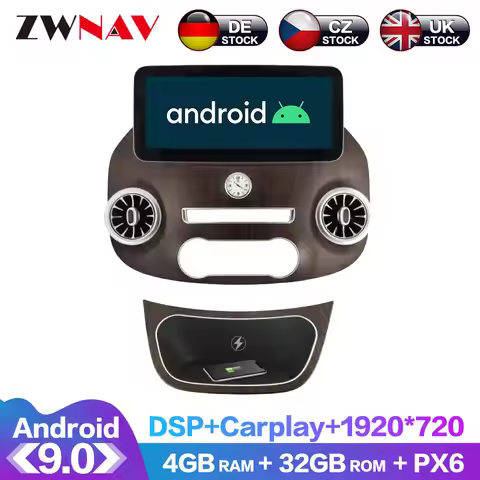 13.9 Inch Display Touch Screen For Benz Vito Android 9 Car GPS Navigation Carplay Car Multimedia Pla