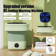 Local Delivery -8L/12L/15L Foldable Washing Machine Portable Electronic Mini Washing Machine with dr