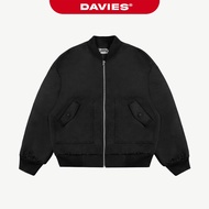 DAVIES wide form embossed cut, parachute material with airy lining, black stainless steel logo Prote