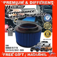 FORD RANGER T6/T7 2.2/2.5/3.2 2012 - 2018 WORKS ENGINEERING USA DROP IN CAR AIR FILTER (SAVE FUEL MO