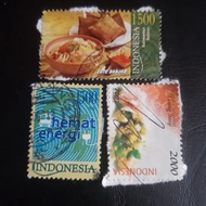 perangko bekas pakai 3 bh campur