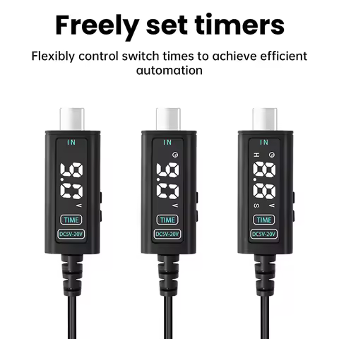 DC 5V 12V 20V USB Step-up Cable 5-10V to 5-20V Adjustable Voltage Boost Converter USB/Type-c to DC F