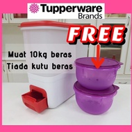 : Tupperware Rice Smart 10kg, Rice Container Dispenser Used Rice Fits 10kg Rice, Anti-Rice Lice