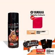 Samurai Y138 Brilliant Red Yamaha Color - Aerosol Coating Spray Paint for Automotive Car Motorcycle