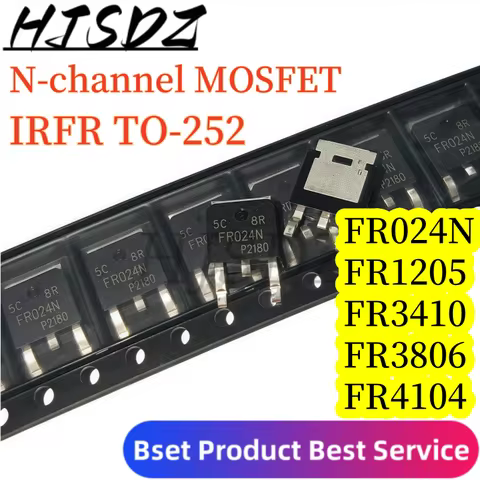 20PCS/LOT N-channel MOSFET IRFR024N IRFR1205 IRFR3410 IRFR3806 IRFR4104 TO252 FR024N FR1205 FR3410 F