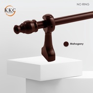 KKC SENZA (No Ring) SINGLE Wooden Curtain Rod Set / Kayu Langsir Kayu / Rod Langsir/ Batang langsir 