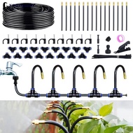 YOUNGSTAR 5/8mm Misting Nozzle Adjustable Quick Connect Irrigation Kit for Garden Watering Patio Coo