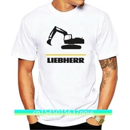 Funny Men t shirt white t-shirt tshirts Black tee New Liebherr Excavator Logo T-Shirt Classic Tops