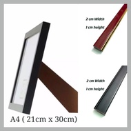 Frame A4 high quality wooden ( 1 pack of 6 unit 1 box size A4 )