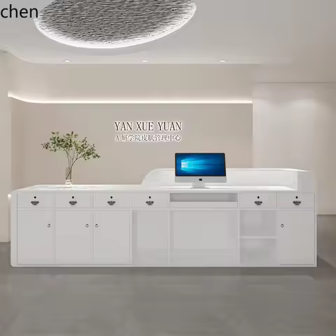 HT Beauty Salon Clothing Store Hair Salon Lacquered Front Desk Reception Bar Table