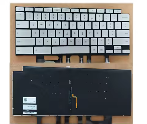 Keyboard for Asus Chromebook Flip C436 C436F C436FA Silver with backlit US layout