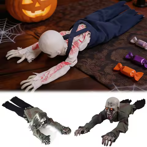 Electric Halloween Crawling Zombie Ghosts Realistics Design, Perfect For Haunted Houses. Haunted Hou