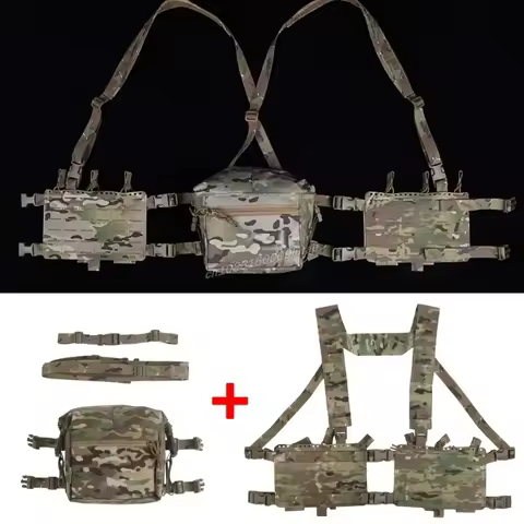 Tactical Alpha Chest Rig with Expansion Pack SS Style Load Bearing Vest (LBV) Alpha Expander Kit Pou