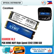 CeaMere M.2 PCIE NVME NGFF High-Speed 2242 2280 SSD 128GB 256G 512G 1TB SSD For Desktop Laptop - VMI