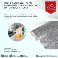 Kitchen Stickers Aluminum Foil Wallpaper Anti-Oil Waterproof Sticker
