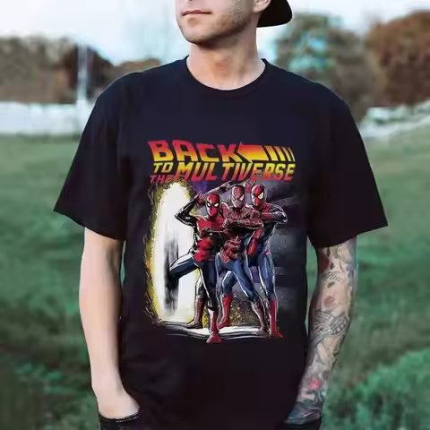 Genuine Spider Man Across The Universe Marvel Joint Printing New Summer T Shirt Men S And Women Shor