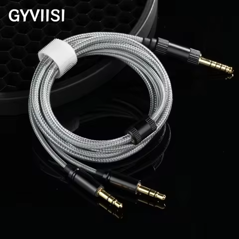 GVS-25 High-Conductivity OFC HiFi Upgrade Cable, Gold-Plated Plug, 3.5/4.4mm for Hifiman Arya/HE1000