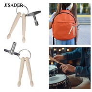 [JISADER] Wooden Drumstick Keychain Percussion Drum Tool Lightweight Pendant for Musicians and Drumm