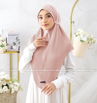 Jilbab Bergo Plisket Hijab Syari Dewasa Non Pet Jersey Premium Khimar Kerudung Instan Kekinian Adem