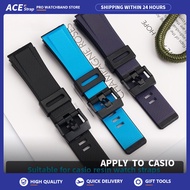 Apply to CASIO GA2000 PRW-6600 PRG-650 PRG-600 24mm Resin Replacement Watch Strap, Compatible Access