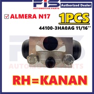 FIS Rear Wheel Brake Pump Nissan Almera N17 Cylinder Brake Part Pam Brek Belakang Kereta