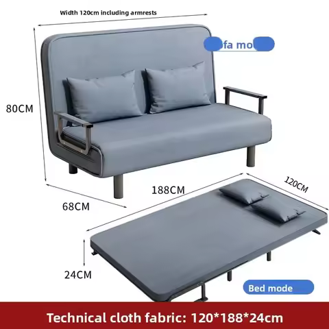Household Goods Small Apartment Sofa Bed Multifunctional Lunch Bed Nap Bed Escort Bed Living Room Of