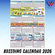2026 Swine Breeding & Gestation Calendar for Backyard and Commercial Farms