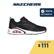 Skechers Women SKECHERS Street Tres-Air Uno Revolution-Airy Shoes - 177420-BLK Air-Cooled Memory Foam