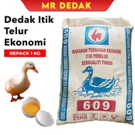 [REPACK][1KG] [609] Dedak Makanan Itik Telur Ekonomi | Dedak Itik|Itik Telur|Palletitik|Duck Pallet