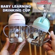 Mei Food Store 250ml Botol Air Drinking Bottle Baby Children Learning Cup with Gravity Ball Straw Ha