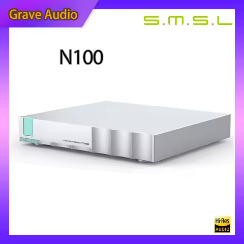 SMSL N100 Hi-Res Net Sreamer Player Supports TIDAL Qobuz Airplay DLNA ROON Connection for MQA With W
