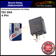 Bosch Universal Automotive Car Relay 12V 20A 4 Pin Bosch Relay - 0986AH0300